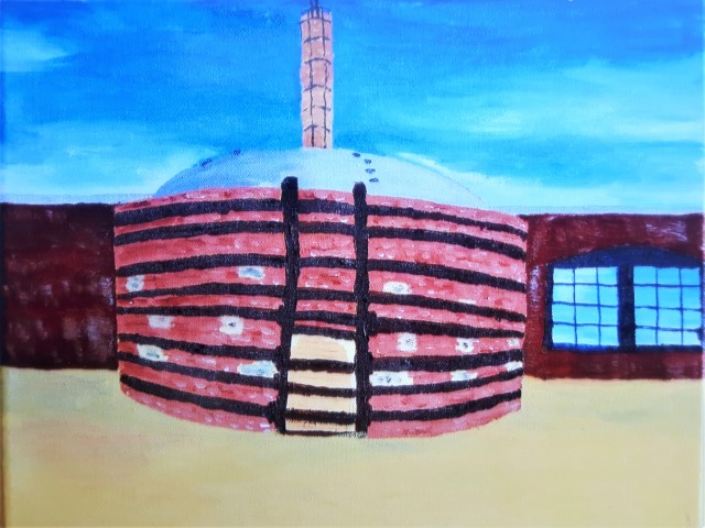 Brickworks Kiln, Medicine Hat, AB - $200 - 11 x 14 - Oil on canvas
