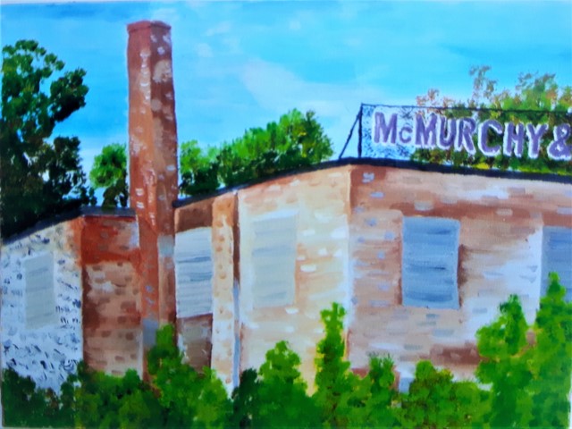 McMurchy Woolen Mill est. 1887, Huttonville/Brampton - $200 - 11 x 14 - Oil on canvas