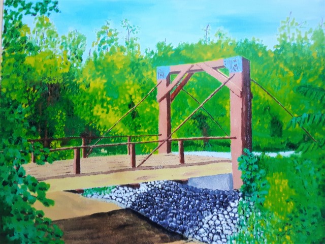 Taylor Creek #2, Don Valley, Toronto - $200 - 11 x 14 - Oil on canvas