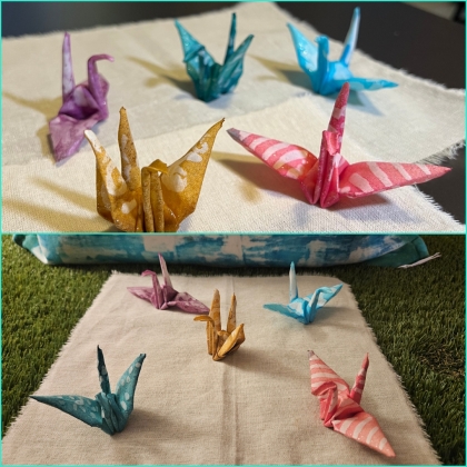 Batik Fabric Origami